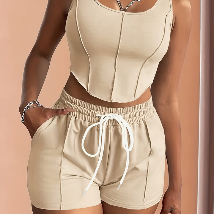 The Square Neck Casual Active Set