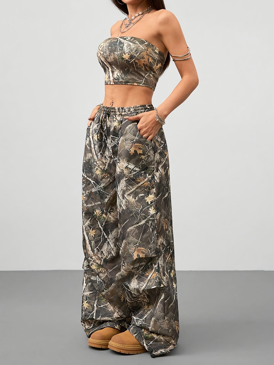 The Camo Leggings & Parachute Set