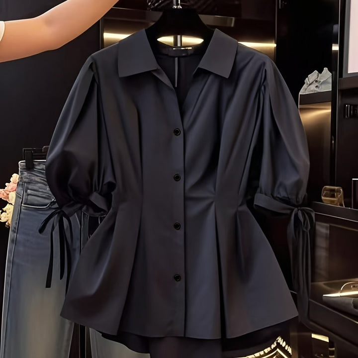The Casual V-Neck Button Set