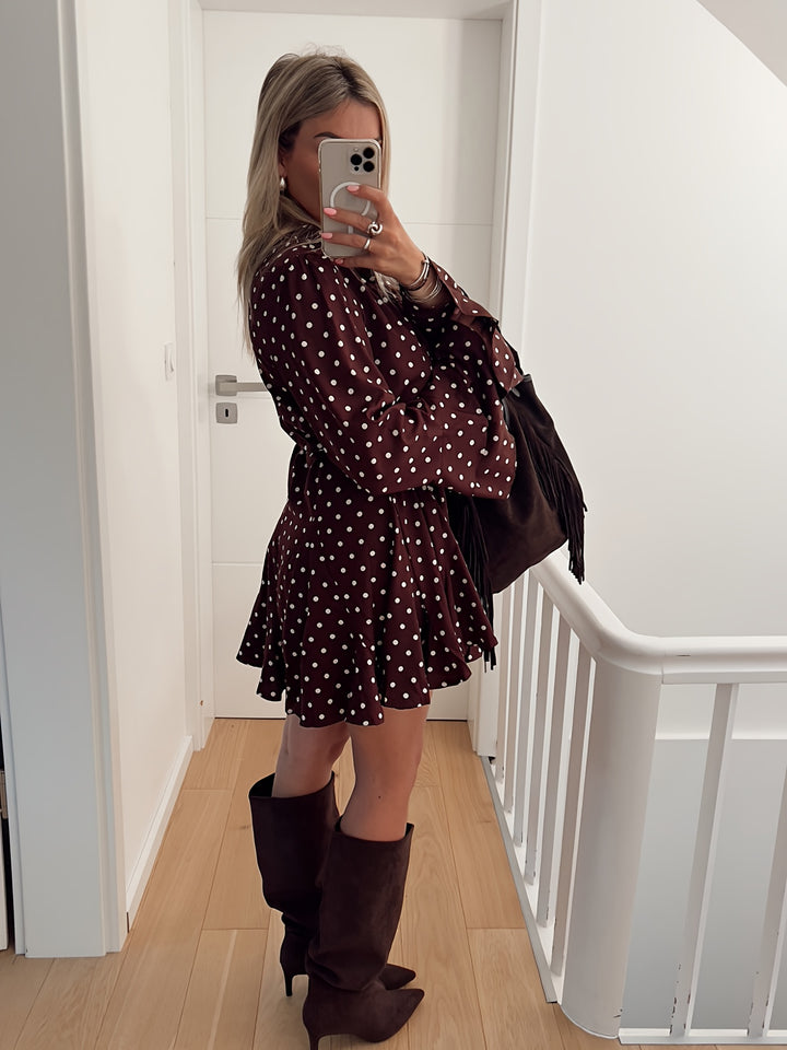 The Polka Dot V-Neck Dress