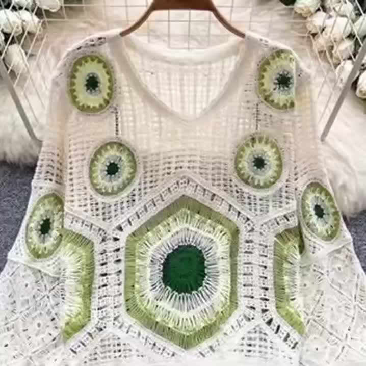 The Tassel Cut-Out Vintage Sweater