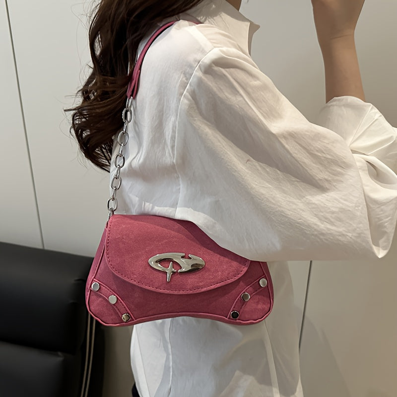 Nova Y2K Chain Shoulder Bag – Trendy & Versatile