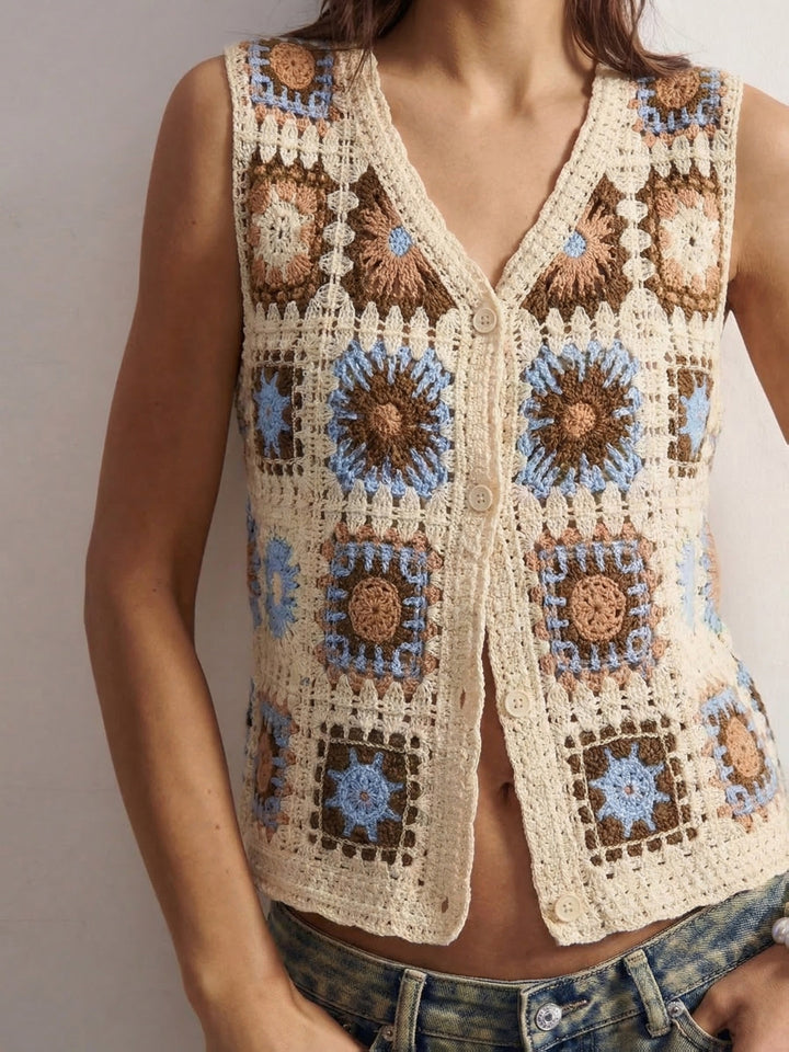 The Granny Square Crop Vest