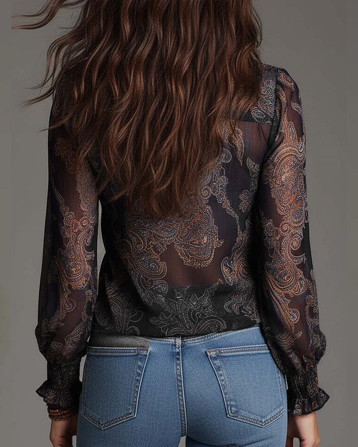 The Norina V-Neck Blouse