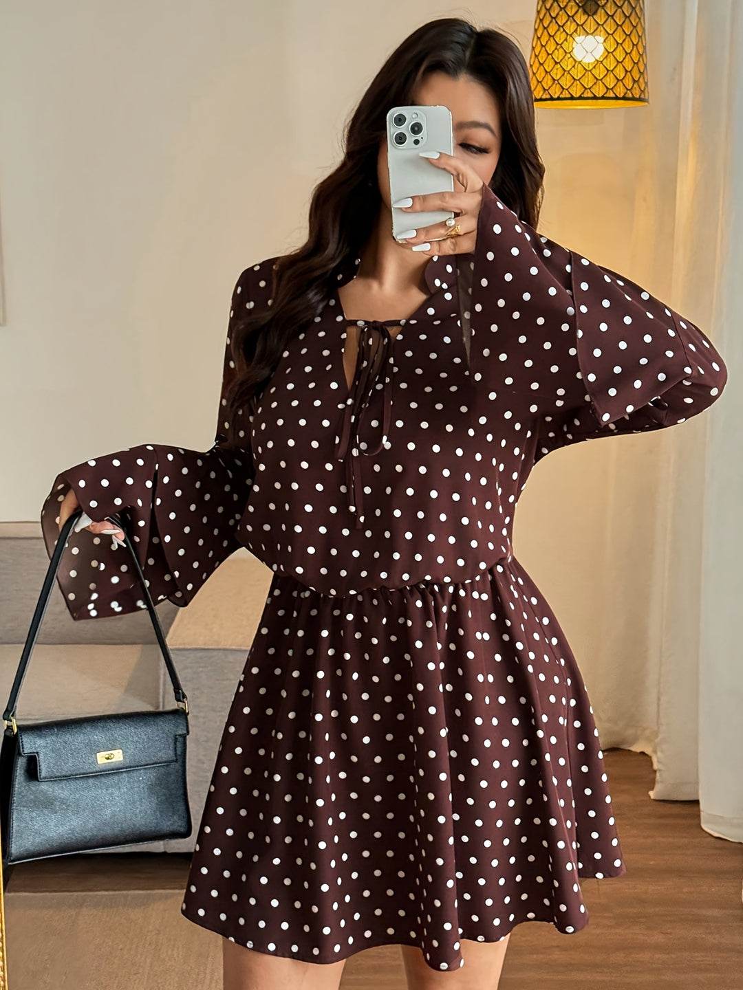 The Polka Dot V-Neck Dress
