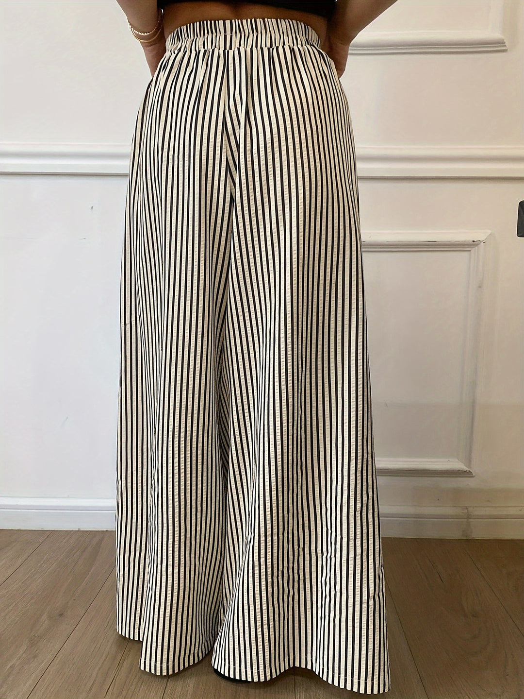 The Striped Wide-Leg Trouser