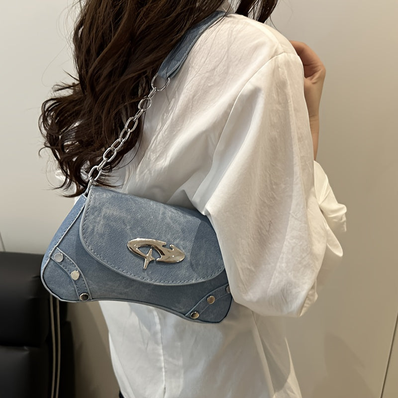 Nova Y2K Chain Shoulder Bag – Trendy & Versatile