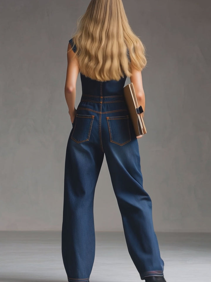The Vintage Denim Jumpsuit