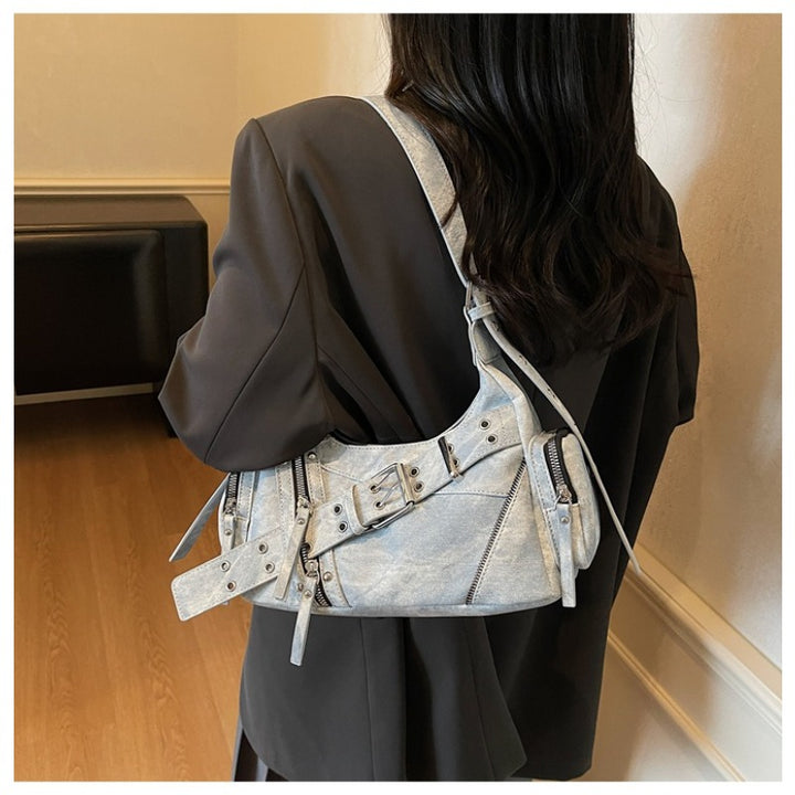 Raven Studded Crossbody Bag – Retro & Versatile