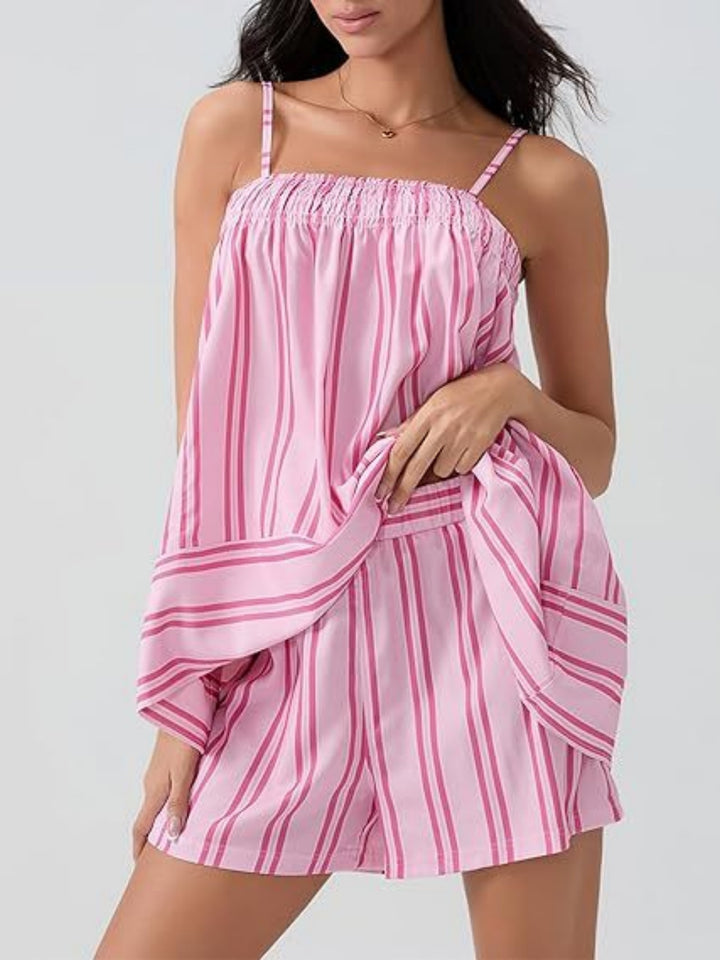 The Striped Sleeveless Summer Set