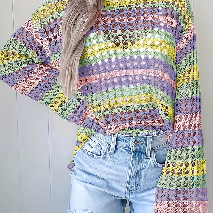 The Round Neck Long Sleeve Knit Top