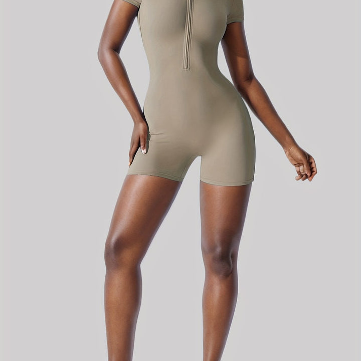 The Zip-Up Yoga Bodysuit