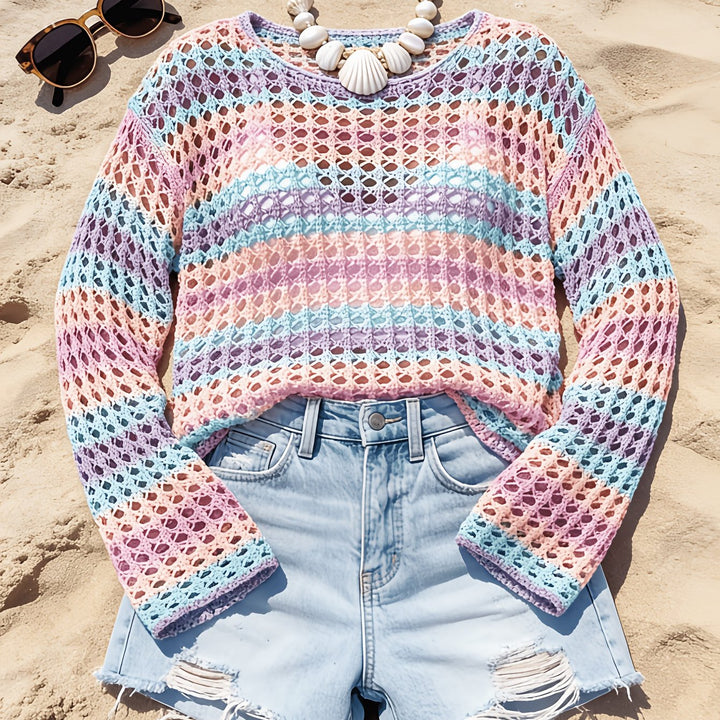 The One-Shoulder Crochet Cover-Up