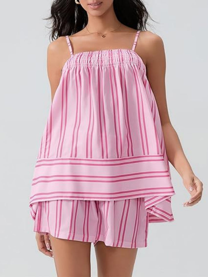 The Striped Sleeveless Summer Set