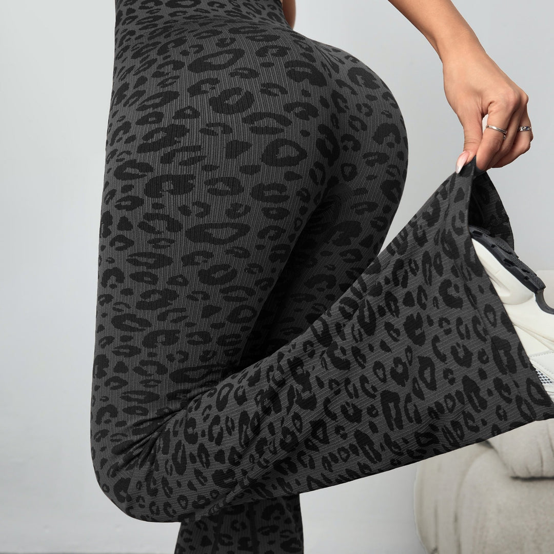 The Leopard Print Flare Legging