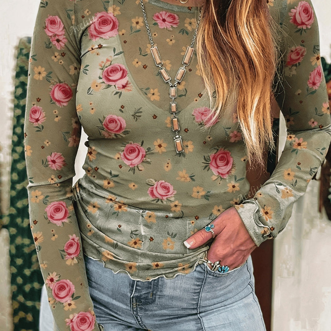 The Sheer Lace Blouse