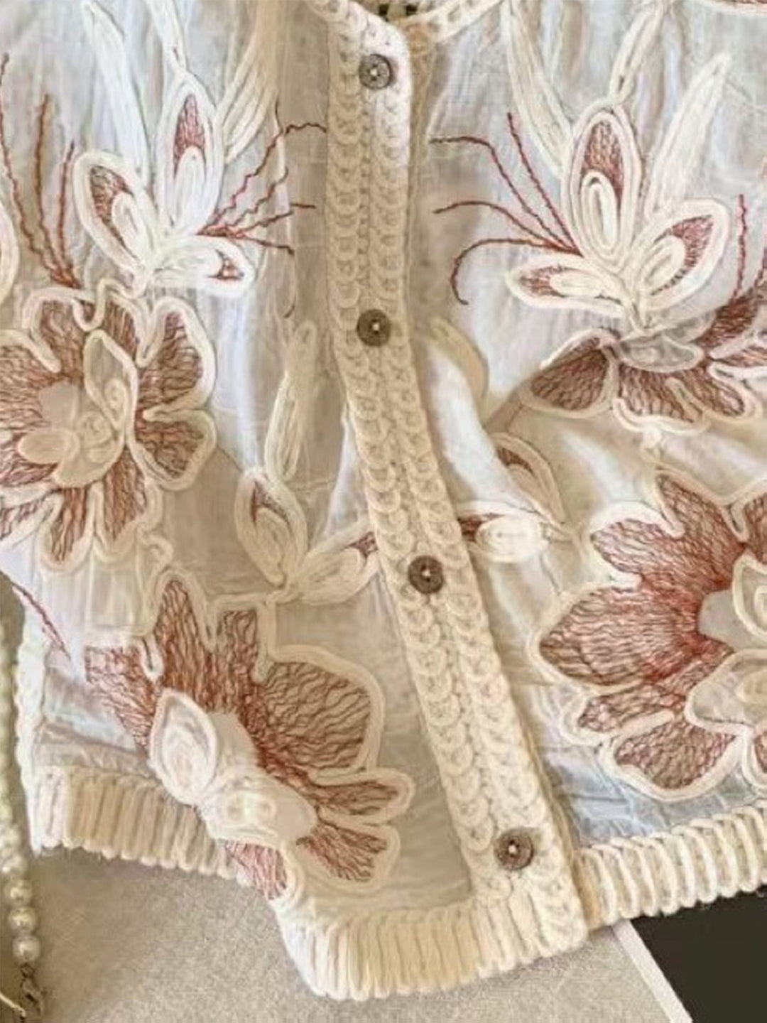 The Embroidered Crochet Cardigan