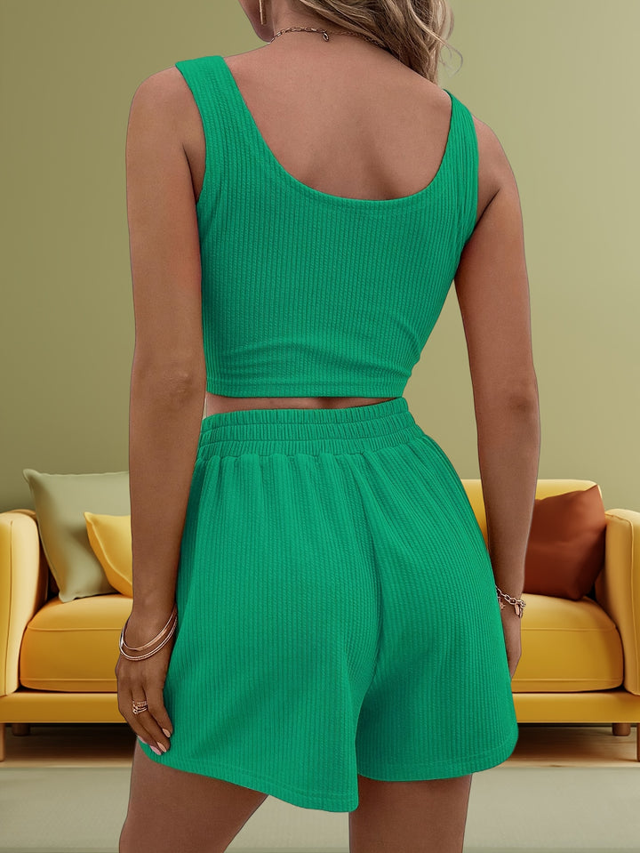 The Ribbed Vacation Tank Set