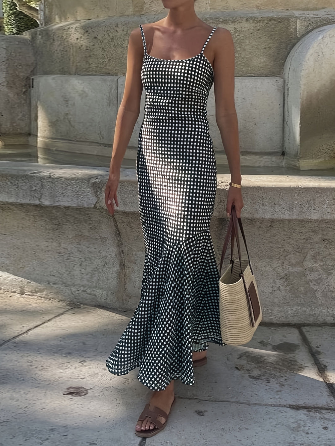 Plaid Picnic Dress — Vintage Cottagecore Mini