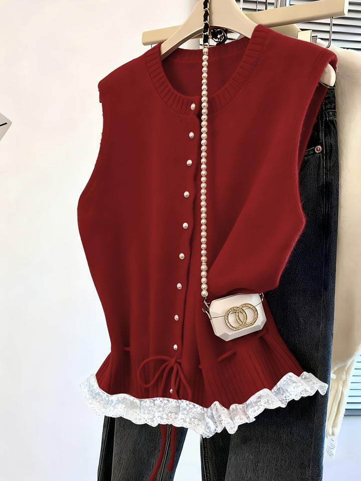 The Open-Knit Vest