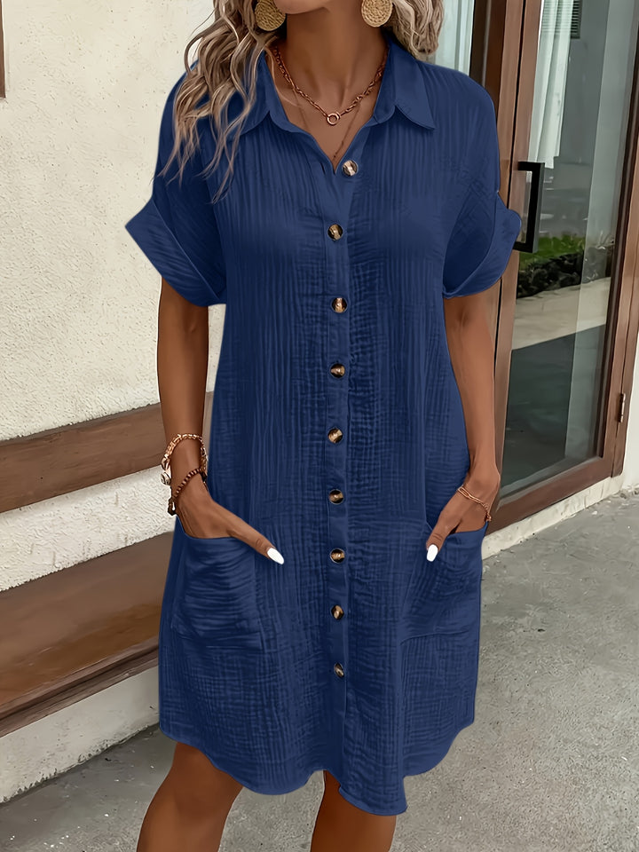 Eloise Shirt Dress — Vintage Button-Down Midi