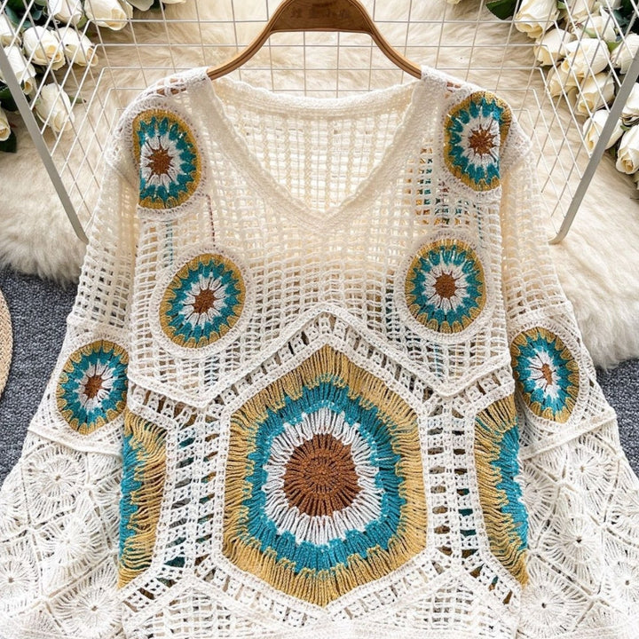 The Tassel Cut-Out Vintage Sweater