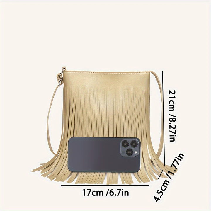 Boho Tassel Bucket Bag