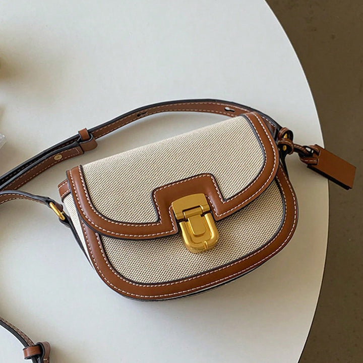 Vintage Faux Leather Crossbody — Everyday Shoulder Bag