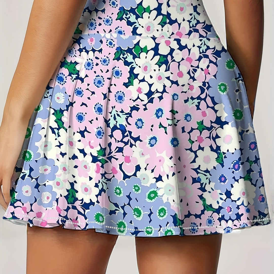 The Floral Built-In Shorts Skirt