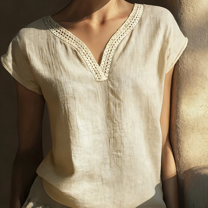 The Lace V-Neck Blouse