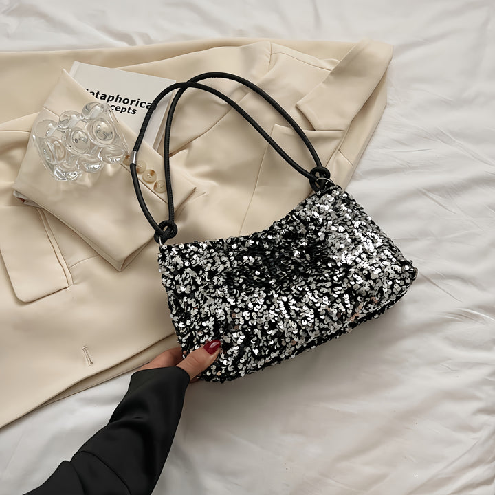 Sequined Shoulder Bag – Chic & Stylish with Strap