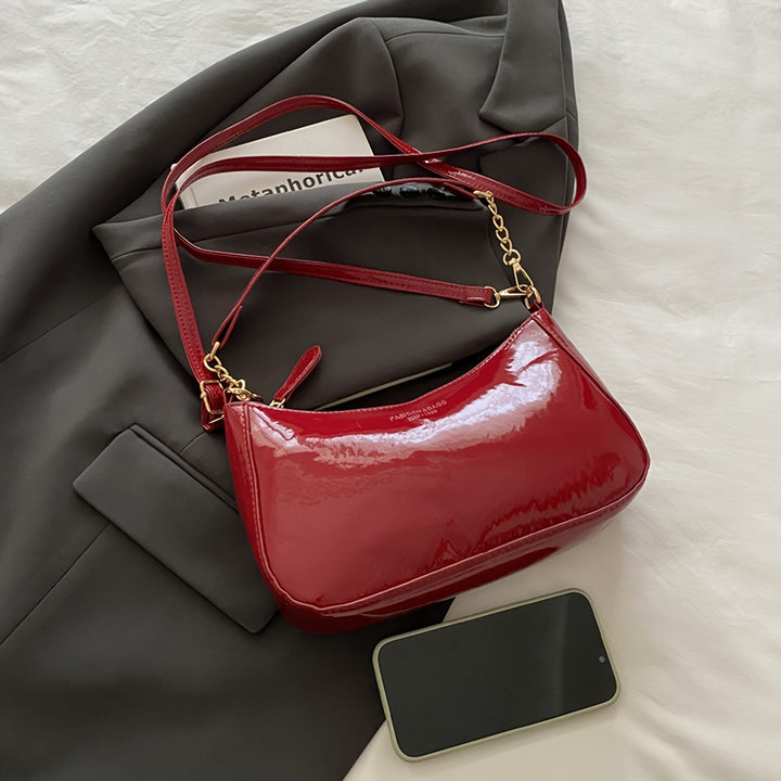 Textured Underarm Handbag