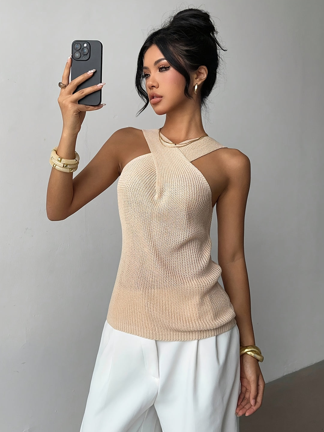 The Cross-Neck Knit