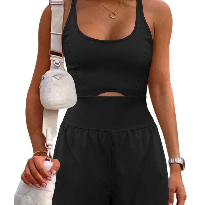 The Cross-Back Cutout Jumpsuit