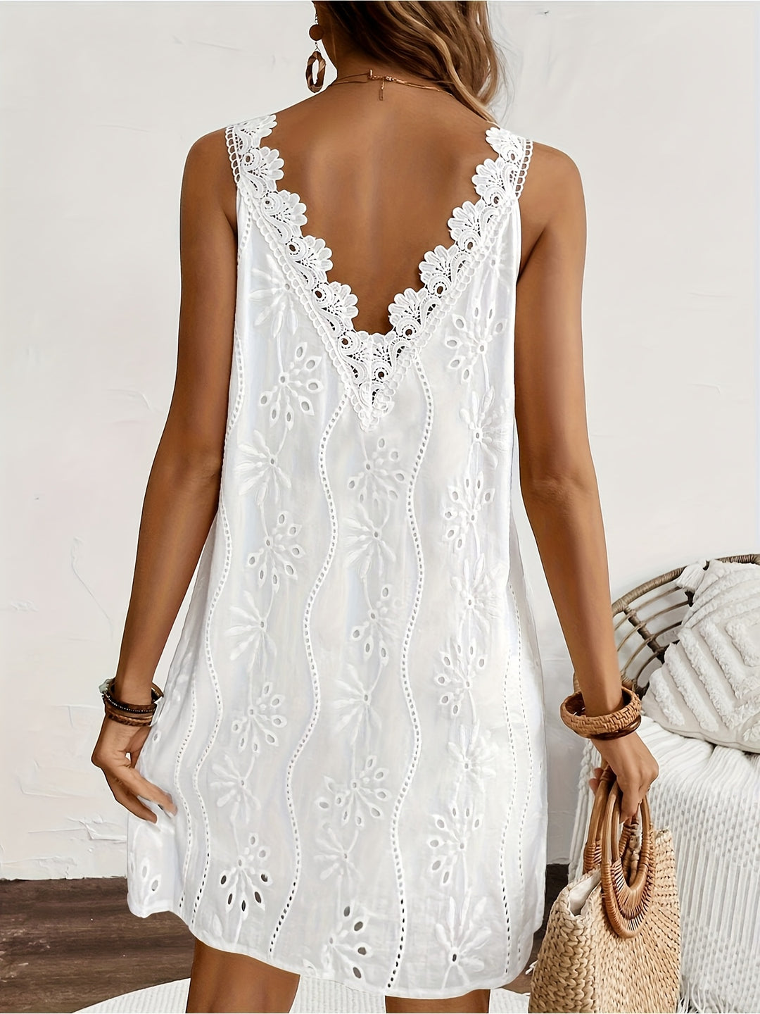 The Lace-Trim Peplum Top