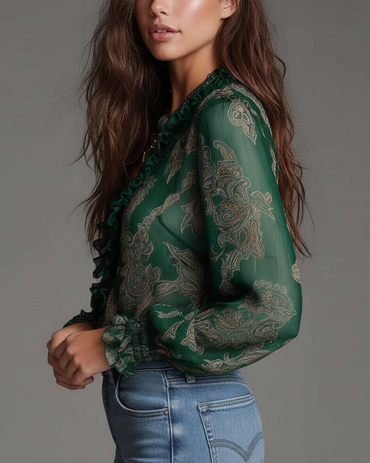 The Norina V-Neck Blouse