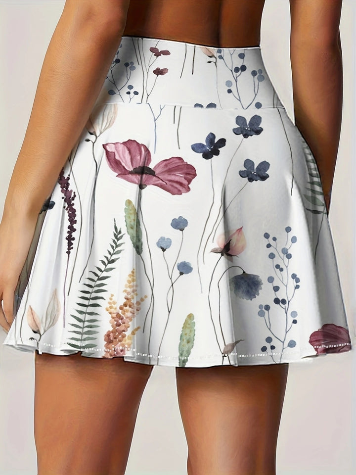 The Pleated Print Tennis Skirt
