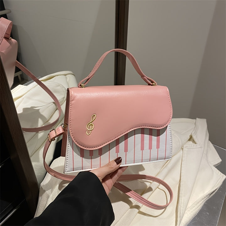 Melody Piano Crossbody Bag – Musical & Stylish