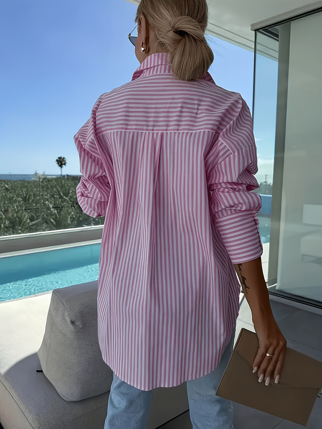 The Striped Casual Shirting Set