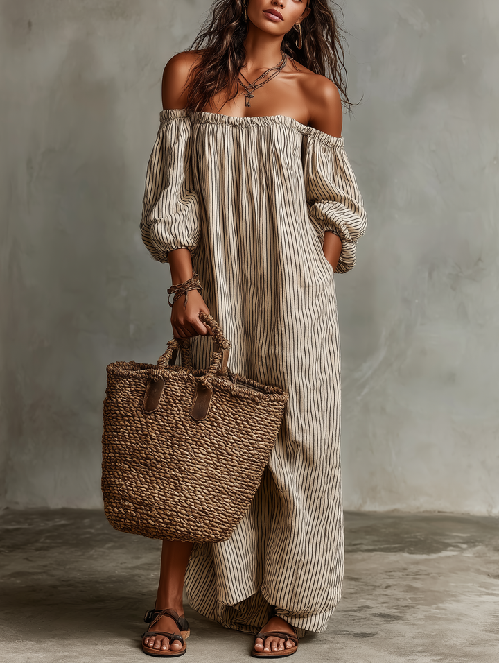 The Devra Off-Shoulder Maxi