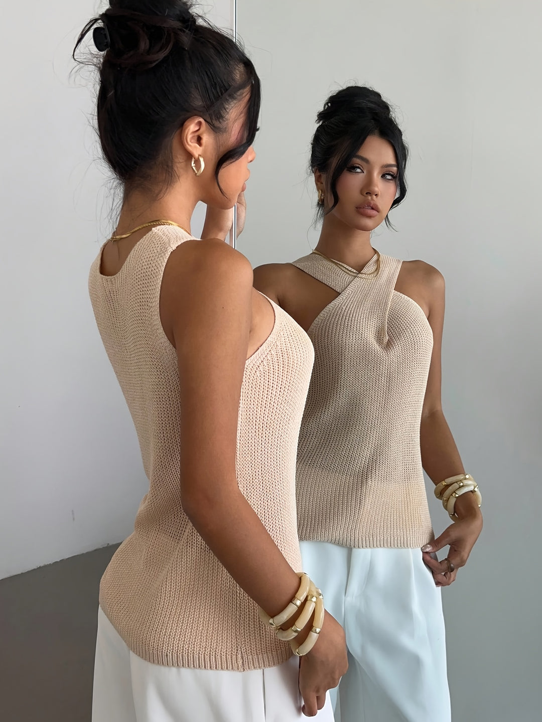 The Cross-Neck Knit