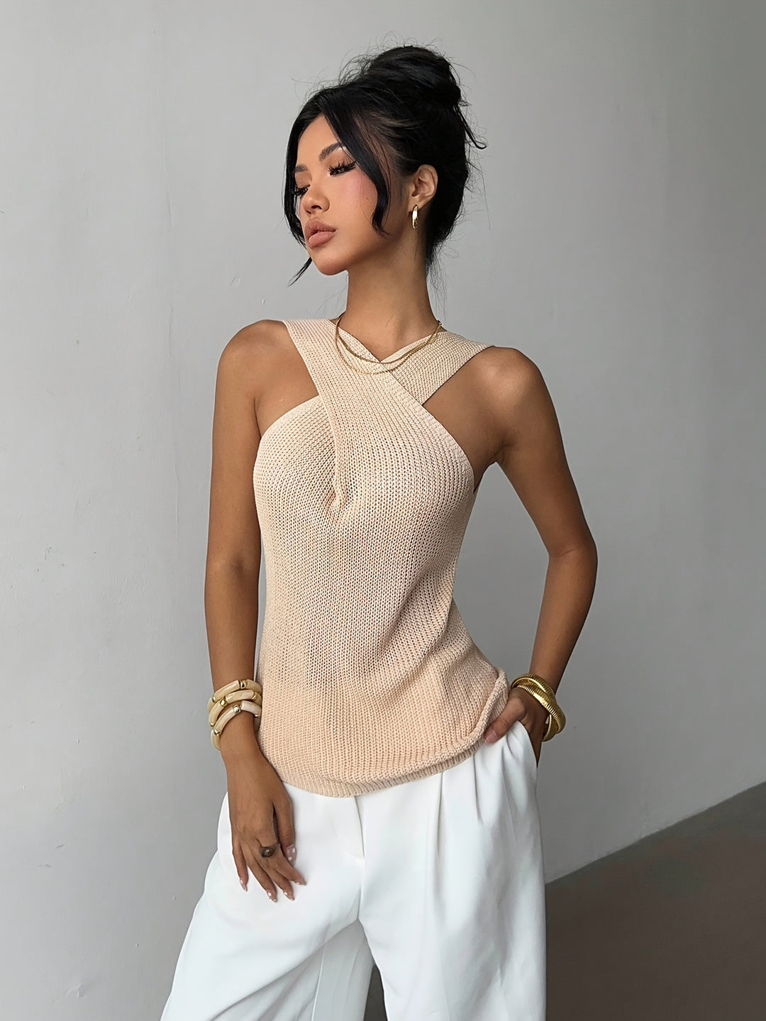 The Cross-Neck Knit