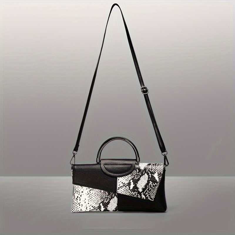 Mila&June's Shoulder Crossbody Bag Alligator Pattern Flap