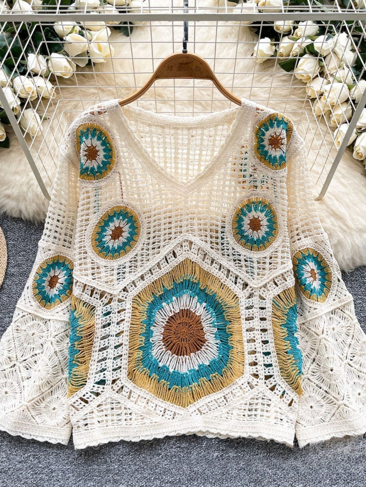 The Tassel Cut-Out Vintage Sweater