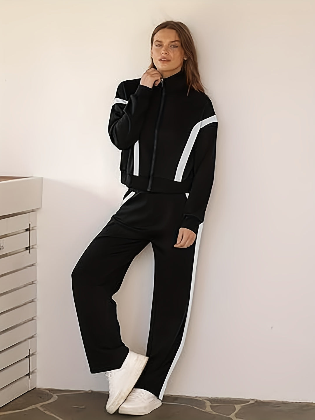 The Mara Stripe Lounge Set