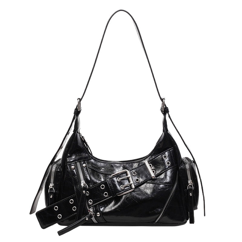 Raven Studded Crossbody Bag – Retro & Versatile