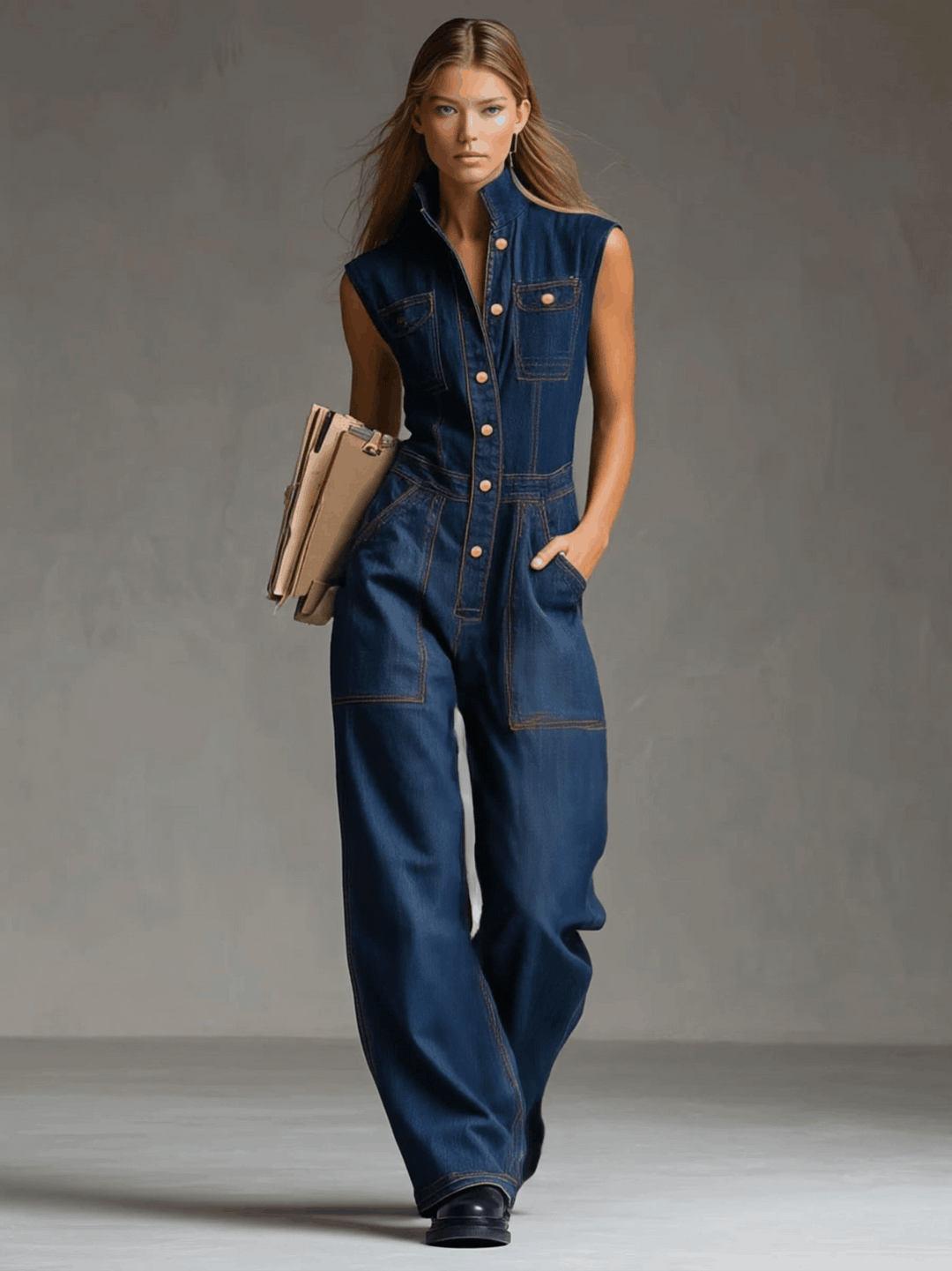 The Vintage Denim Jumpsuit