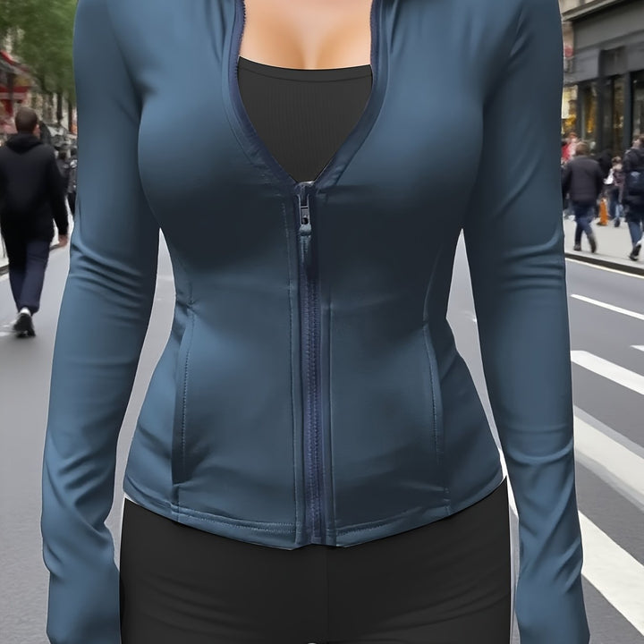 The Zip-Up Cropped Jacket