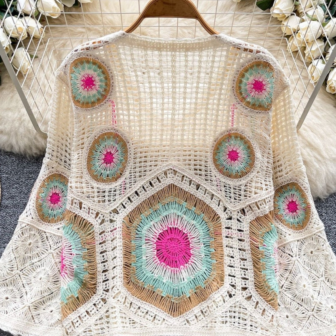 The Tassel Cut-Out Vintage Sweater