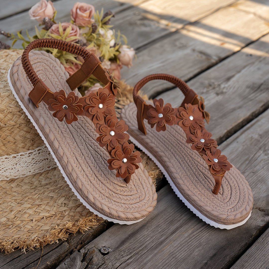 The Floral Flip-Flop Sandals